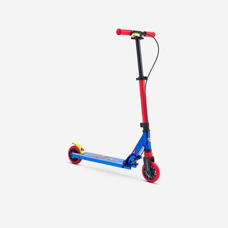Patinete Ajustable Scooter Niños Oxelo MID5 Superman con freno en manillar
