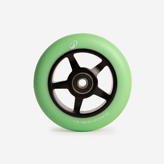 Rueda patinete Freestyle núcleo alum. negro PU blanco 100 mm