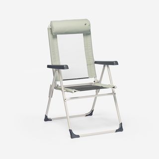 Silla de camping reclinable, plegable y cómoda