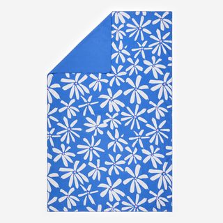 Toalla Microfibra Azul Estampado Campestre Talla XL 110 x 175 cm