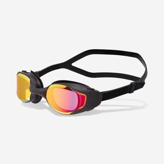 Gafas Natación Spirit Negro Cristales Espejo Naranja
