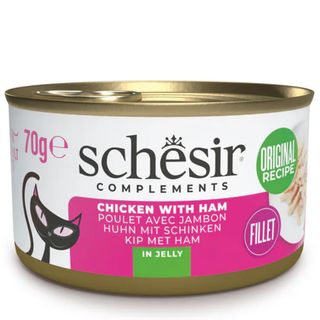 Hrana umeda pentru pisici Schesir Pui&Sunca Jelly 70g
