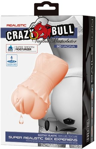 Vagina Crazy Bull Con Vibración Recargable