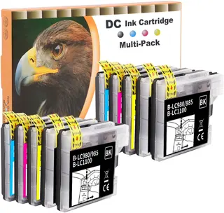 Lc980/lc985/lc1100xl Pack (negro, Cyan, Magenta Y Amarillo)