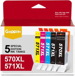Pgi570xl/cli571xl Pack (negro, Cyan, Magenta Y Amarillo)