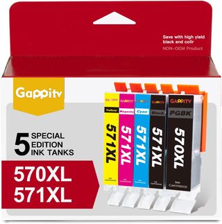 Pgi570xl/cli571xl Pack (negro, Cyan, Magenta Y Amarillo)