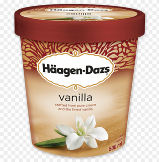 Helado Haagen ,dazs ,sabor Vanilla