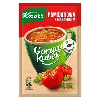 Knorr - Gorący kubek Pomidorowa z makaronem - 19 g