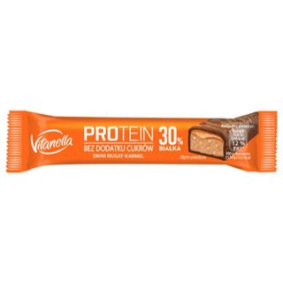 Vitanella Baton proteinowy nugat-karmel, 30% białka, 46 g
