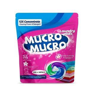 Mucro 4-in-1 Laundry Detergent Pods, 24 Pack