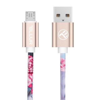Cablu Graffiti Tellur Micro-USB, 1m, multicolor