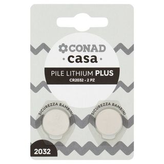 CONAD casa Pile Lithium Plus CR2032 2 pz