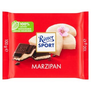 Chocolat au lait fourré à la pâte d'amandes 100g  - RITTER SPORT