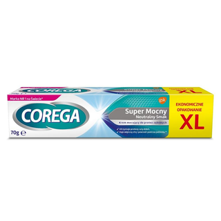 Corega Super Mocny XL, Smak neutralny, Krem mocujący do protez zębowych
