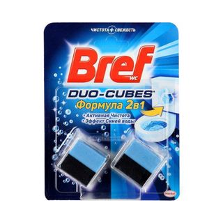 Очищуючі кубики для унітазу Bref Duo-Cubes 2х50 г