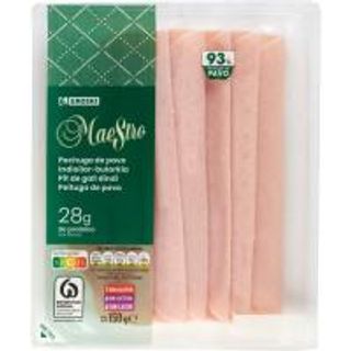Pechuga De Pavo Cocida Eroski Maestro, Bandeja 150 G
