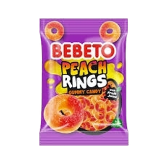 Bebeto Soft Candy Peach Rings 18G