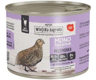 Zestaw promocyjny 6 szt. - 20% Wiejska Zagroda Monobiałkowa Przepiórka 200g