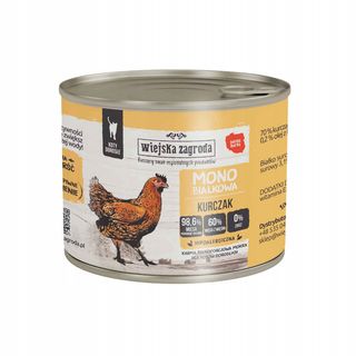 Zestaw promocyjny 6 szt. - 20% Wiejska Zagroda Monobiałkowa Kurczak 200g