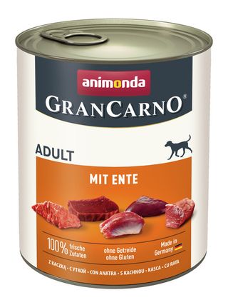 Zestaw promocyjny 6 szt. - 15% Animonda GRAN CARNO Adult Kaczka 800g