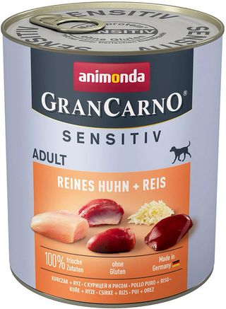 Zestaw promocyjny 6 szt. - 15% Animonda GRAN CARNO Sensitiv Kurczak, ryż 800g