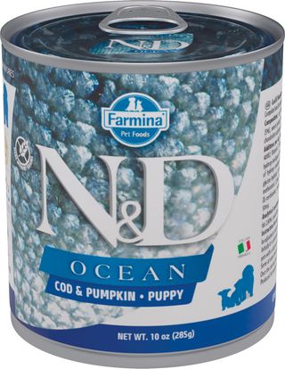 Zestaw promocyjny 6 szt. - 15% N&D DOG DORSZ DYNIA PUPPY 285g