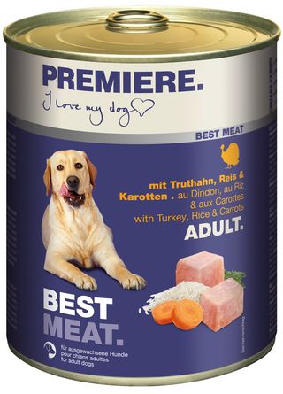Zestaw promocyjny 6 szt. - 15% Premiere Best Meat indyk, warzywa 800g