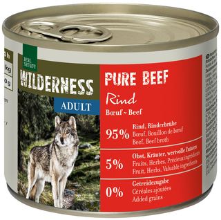 Zestaw promocyjny 6 szt. - 15% Real Nature Wilderness adult Monoproteina Wołowina 200g