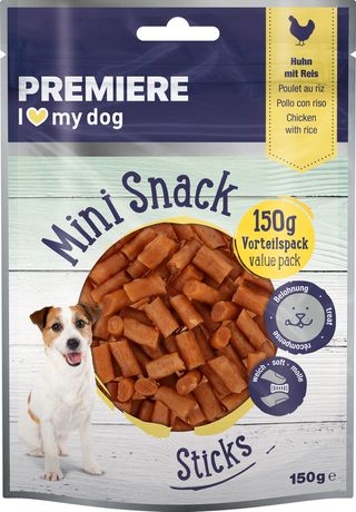 Zestaw promocyjny 3 szt. - 15% Premiere Hund Mini Sticks kurczak, ryż 150g