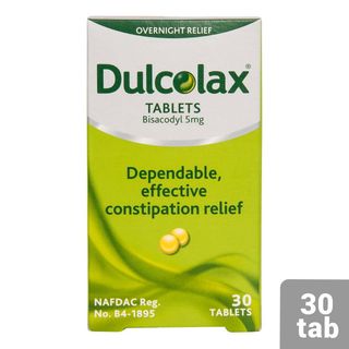 Dulcolax Bisacodyl Tablets 5mg, 30 Count
