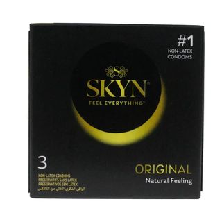 SKYN Natural Feeling Non-Latex Condoms, 3 Pack