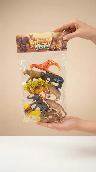 Animal World Wild Animal Figurine Set, 12 Figures - Jucarii Copii