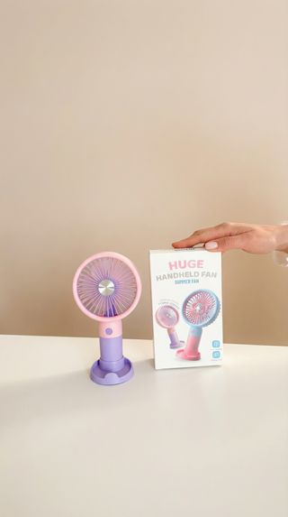 Pink Handheld USB Fan - Jucarii Copii