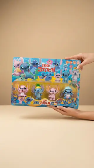 Lilo & Stitch Collectible Figurines Set, 6 Figures - Jucarii Copii