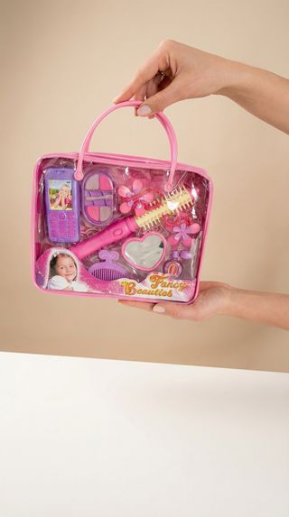 Pink Children's Beauty Set with Hair Accessories - Jucarii Copii