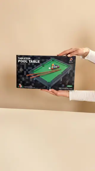 Children's Pool Table, 29.3x32.1x7cm - Jucarii Copii
