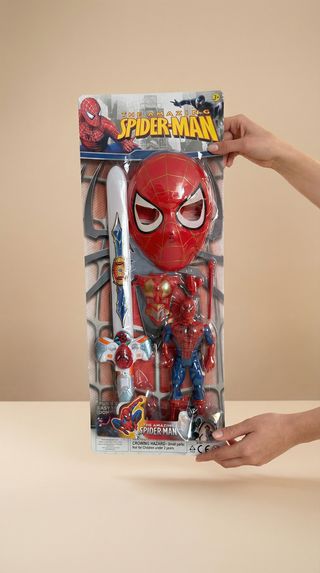 Set erou Spider-Man cu mască și accesorii