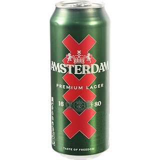 Пиво Amsterdam Premium 0.5л світле 5% ж.б.