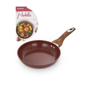 Padella 20 cm in ceramica burgundy - New Ceramic