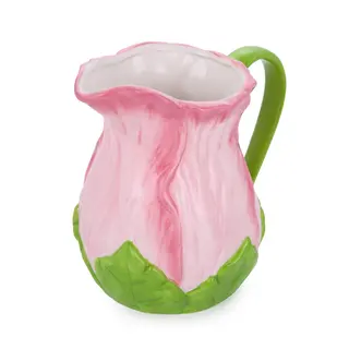 Brocca fiore rosa 1,4 L terracotta  - Florafruit