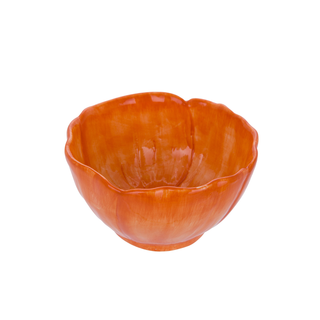 Ciotola fiore arancione 13 cm terracotta - Florafruit