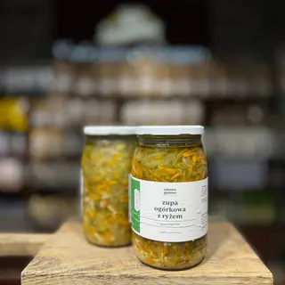 ZDROWE GOTOWE ZUPA OGÓRKOWA Z RYŻEM 900ML