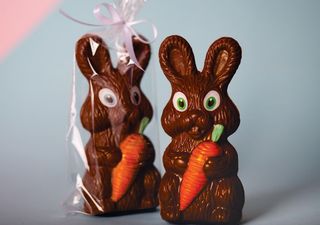 Iepuraș cu morcov din ciocolată cu lapte