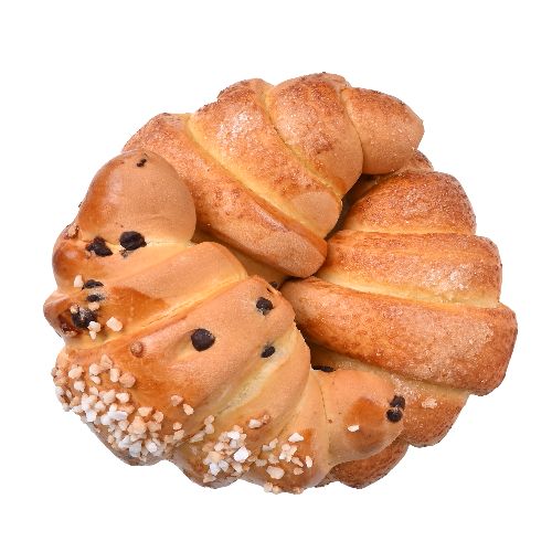 Козуначена кифла с шоколадови капки 100 ГР