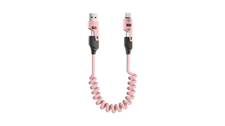 4-in-1 Spring Data Cable ვარდისფერი
