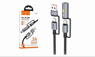 Hoco. U138 All-in-one Cigarette Lighter Charging Data Cable