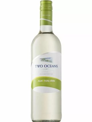 Вино Фреш Енд Фрут Уайт / Fresh and Fruity White, Two Oceans, біле напівсухе 12% 0.75л