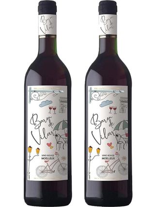 Вино Барон де Вілар, Ред Медіум Світ / Baron de Vilar, Red Medium Sweet, Peter Mertes, червоне напів