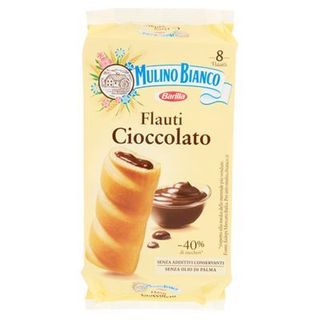Mulino Bianco Flauti Cioccolato Merenda senza Additivi Conservanti 8 pezzi 280g