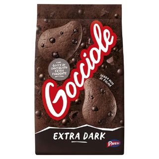 Pavesi Gocciole Extradark Biscotti con Gocce di Cioccolato Extra Fondente 400g